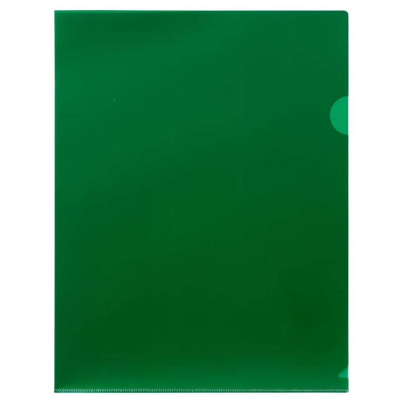 JAM PAPER Plastic Sleeves - Letter Size - 9 x 11 1/2 - Green Project Pockets - 120 Bulk Page Protectors/Pack - Image 2